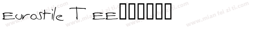 Eurostile T EE字体转换